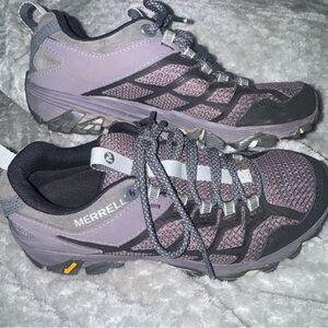 Merrell Women's Moab FST 2 Granite Shark * 6.5 J77468 Hiking Sneaker Gray Purple